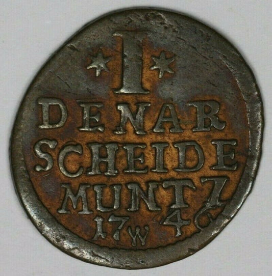 Silesia 1746 Denar AU   A2771