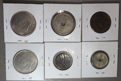 Lot of (6) NORWAY COINS  NICE COLLECTOR GROUP ORE    #A121 