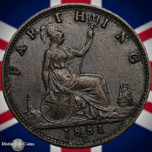 Great Britain 1881 H Farthing 1/4d GB3925
