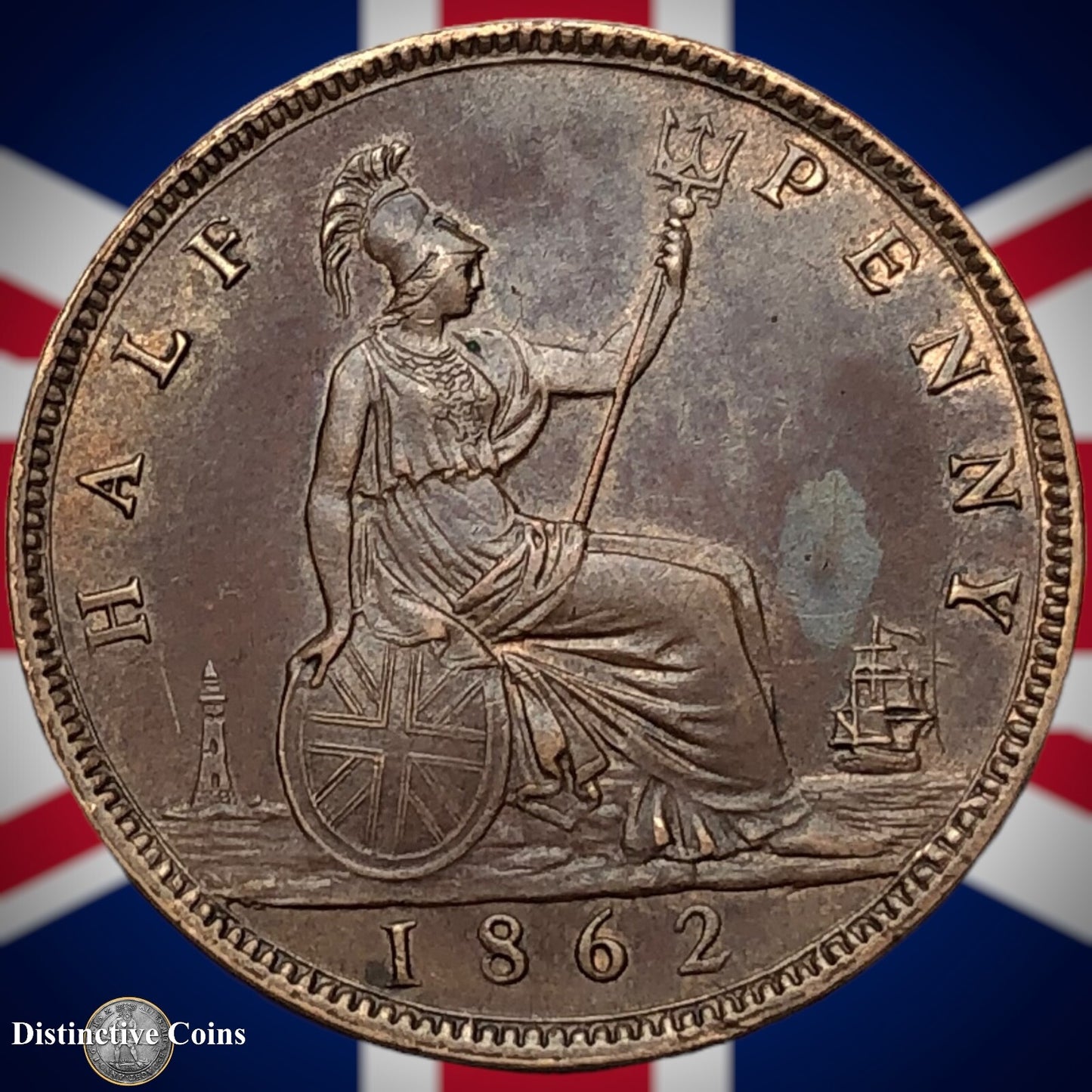 Great Britain 1862 Half Penny 1/2d GB5442