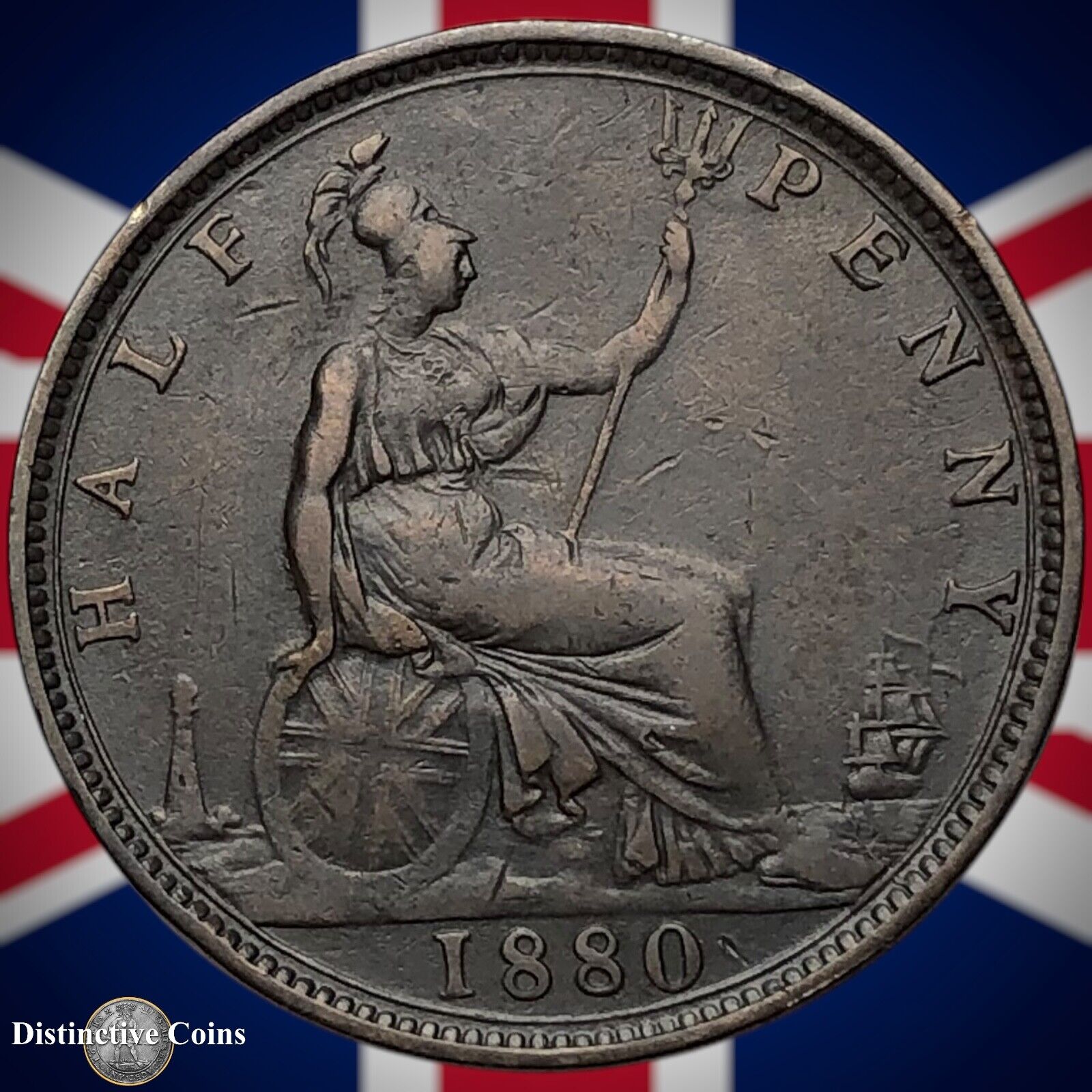 Great Britain 1880 Half Penny 1/2d GB5553