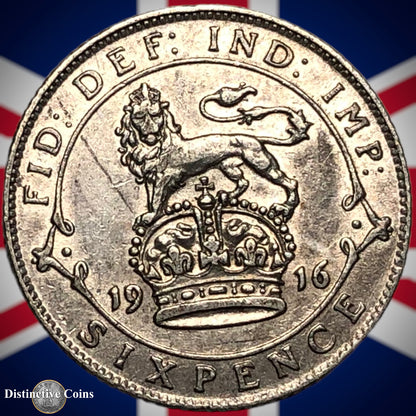 Great Britain 1916 Six Pence GB1598