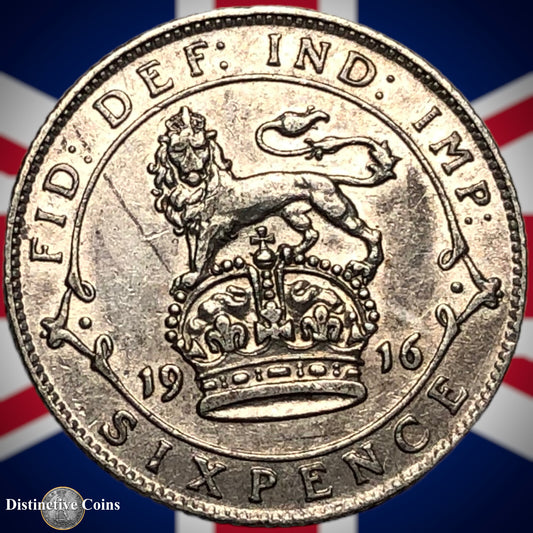 Great Britain 1916 Six Pence GB1598