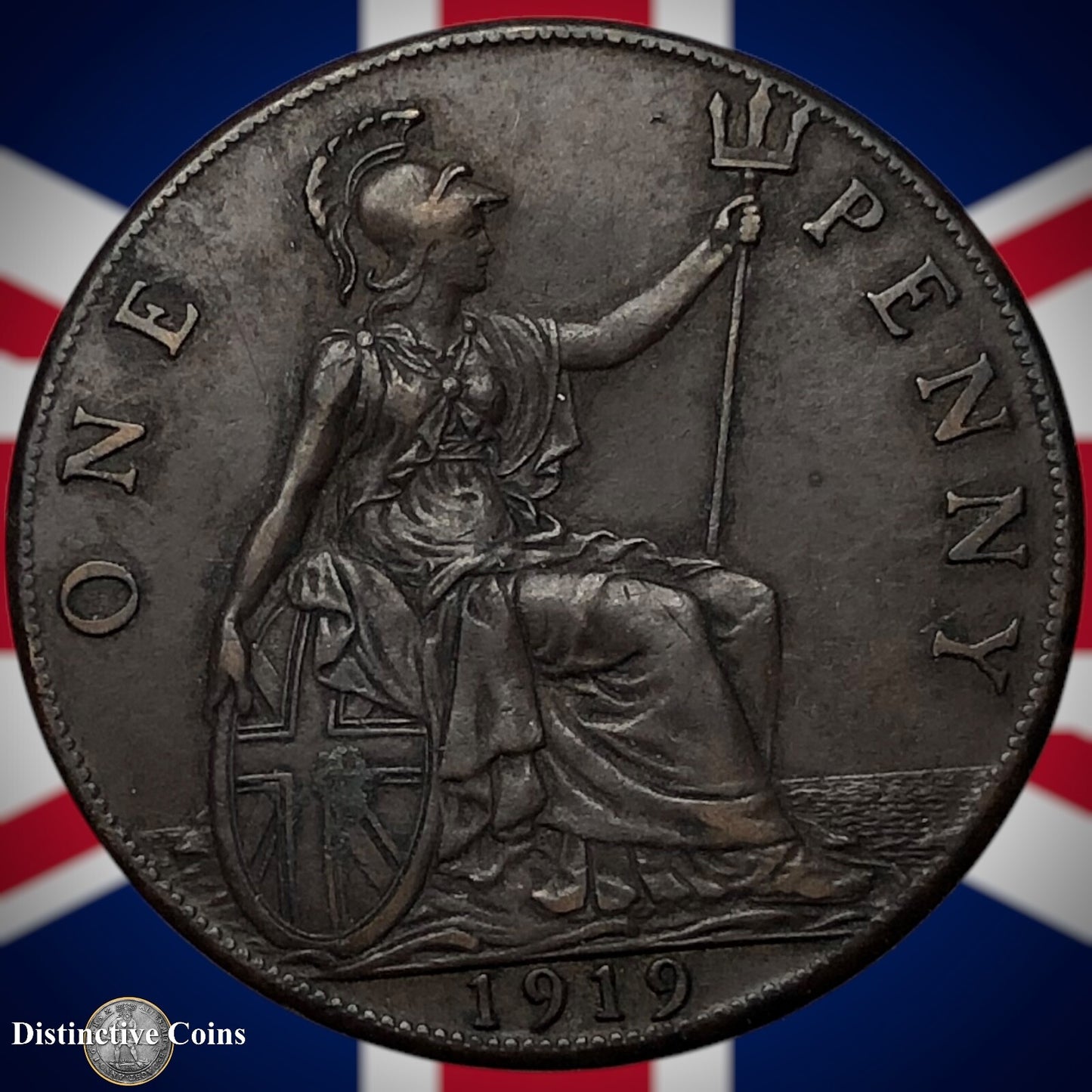 Great Britain 1919 Penny 1d GB6898