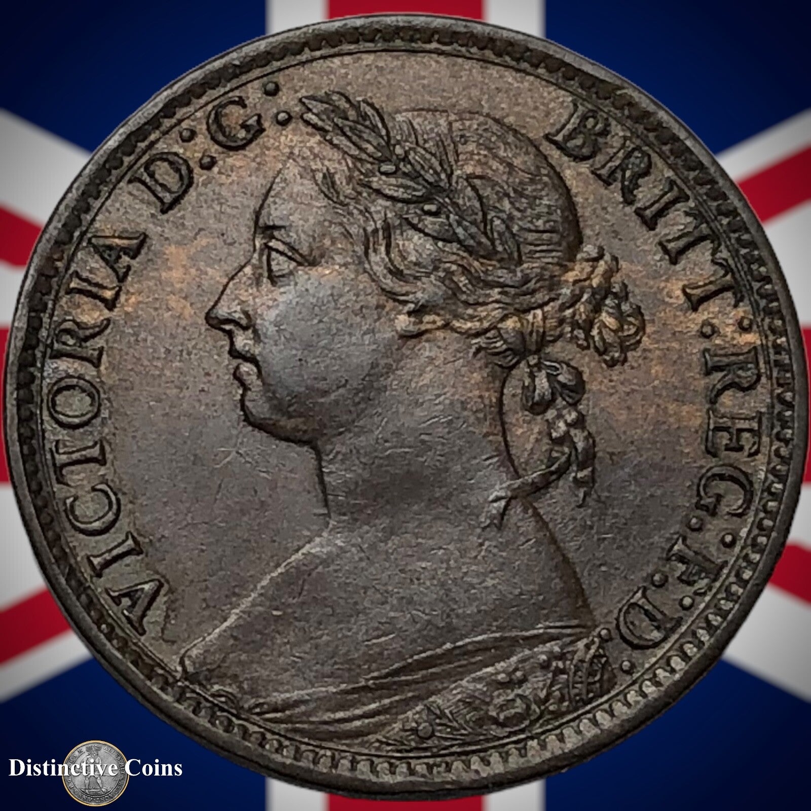 Great Britain 1884 Farthing 1/4d GB4126