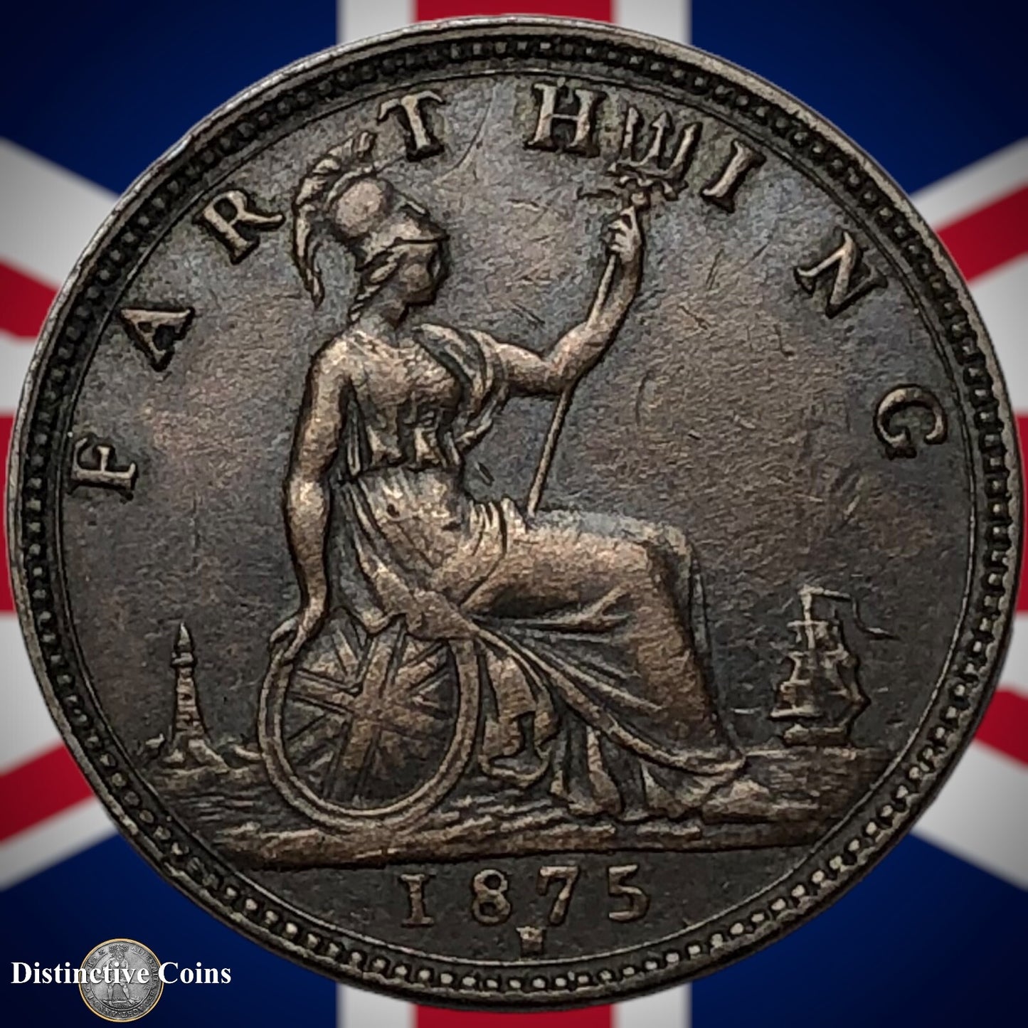 Great Britain 1875 H Farthing 1/4d GB3742