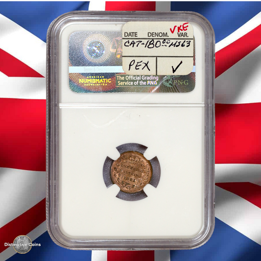 Great Britain 1881 1/3 Farthing NGC MS63RB - GBS006