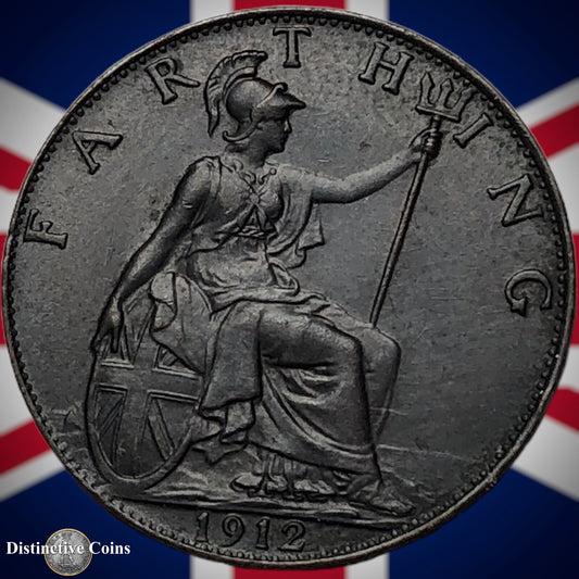 Great Britain 1912 Farthing 1/4d GB4654