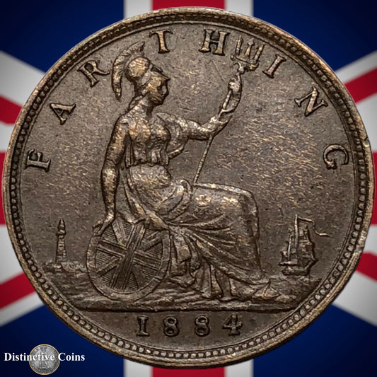 Great Britain 1884 Farthing 1/4d GB4097