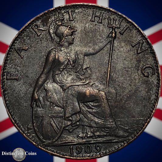 Great Britain 1909 Farthing 1/4d GB4622