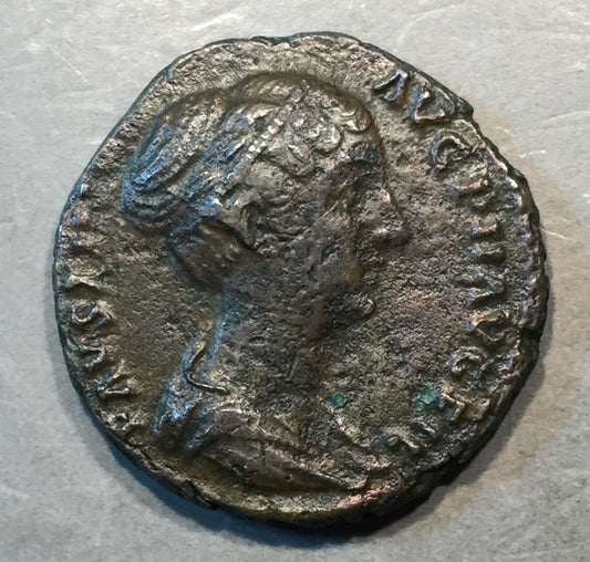ANCIENT ROME  Faustina Junior Struck 138-161 AD Ae-As Rome Mint   #A456