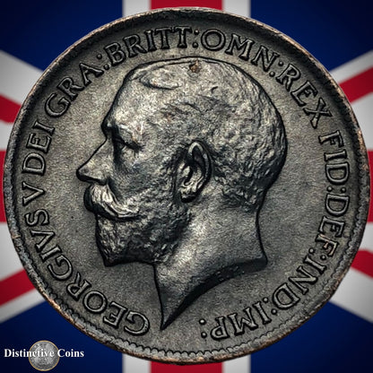 Great Britain 1913 Farthing 1/4d GB4660