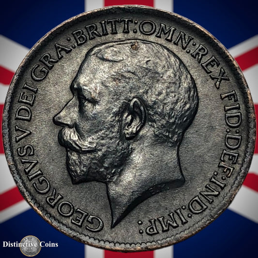 Great Britain 1913 Farthing 1/4d GB4660