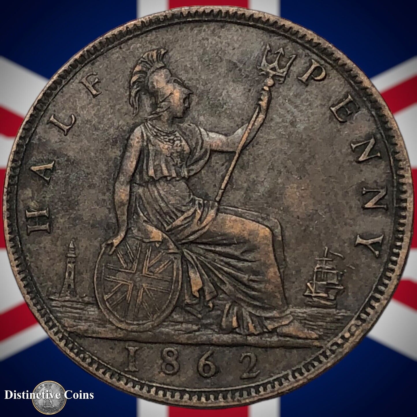 Great Britain 1862 Half Penny 1/2d GB5414