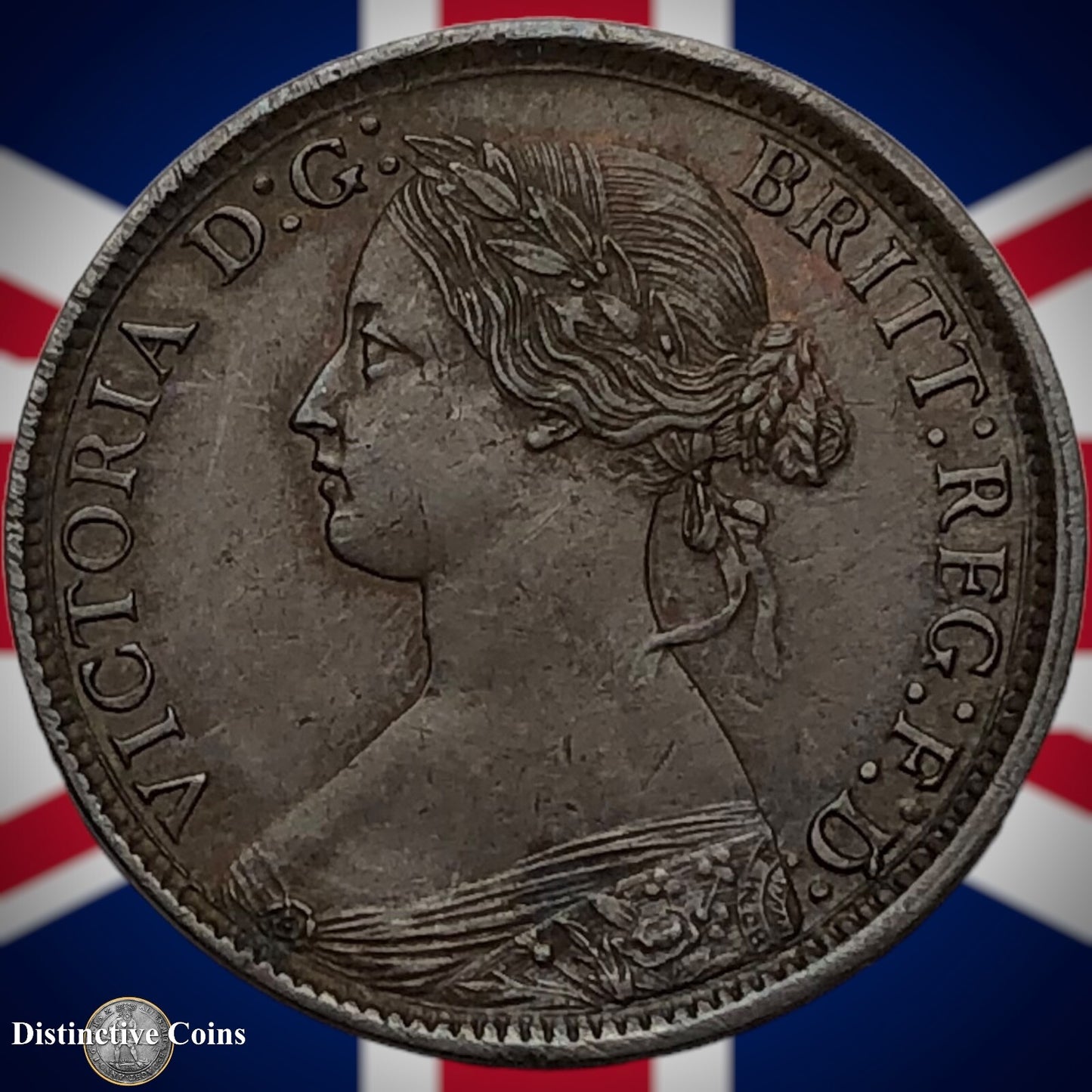 Great Britain 1860 Farthing 1/4d GB3476