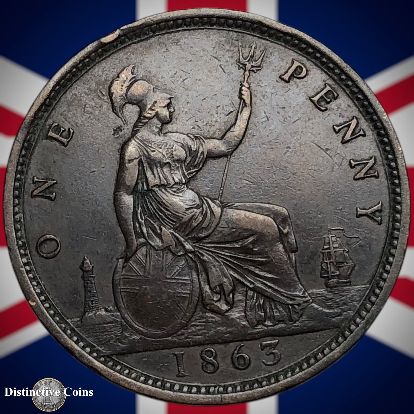 Great Britain 1863 Penny 1d GB6252