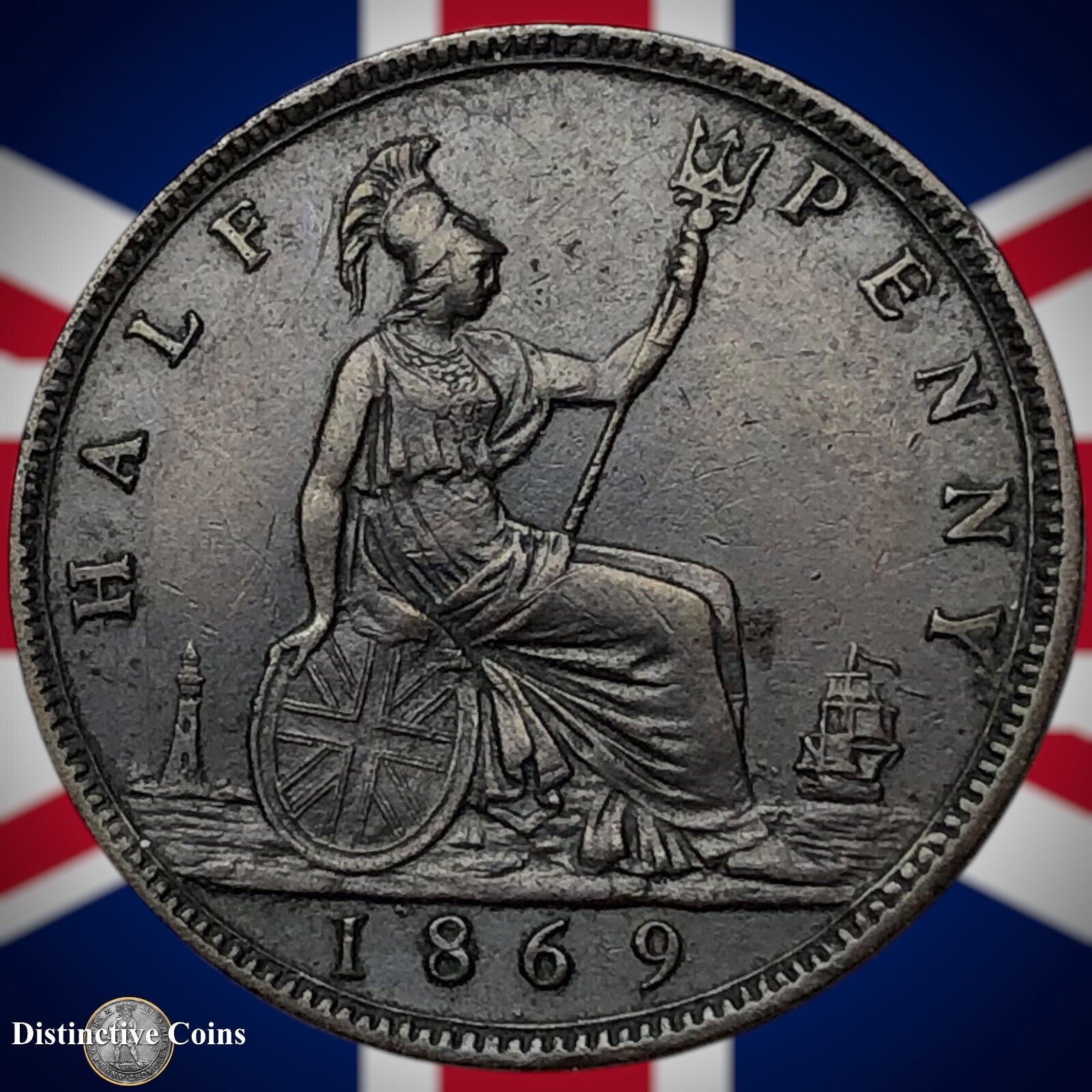 Great Britain 1869 Half Penny 1/2d GB5489