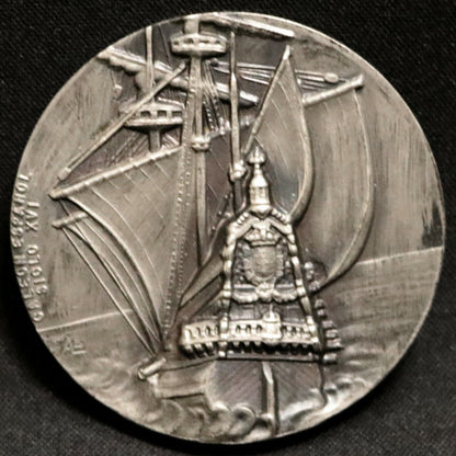 1967 Barcelona Spain International Boat Show Galeon medal 50mm Bronze Medal B464