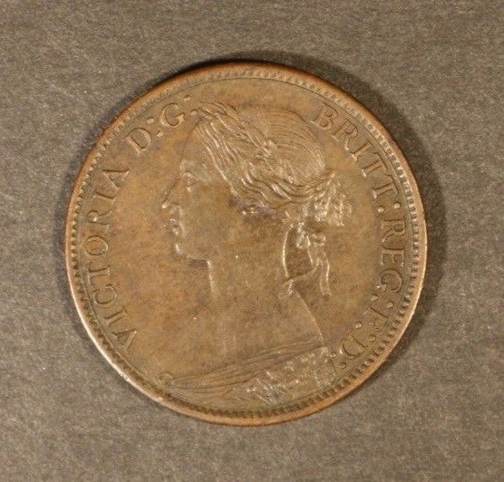 1868 Great Britain Farthing Nice Details  