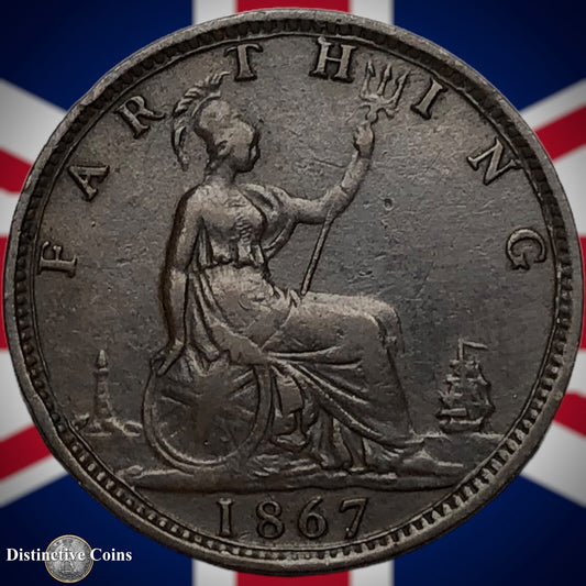 Great Britain 1867 Farthing 1/4d GB3591