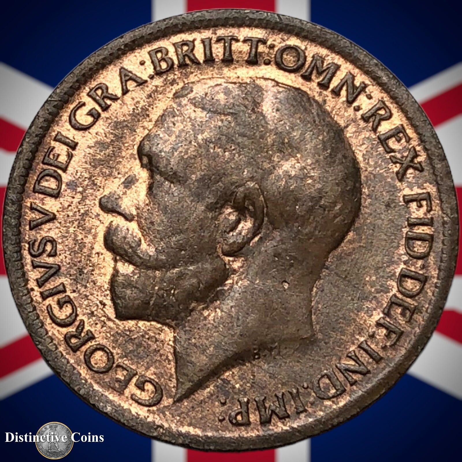 Great Britain 1919 Farthing 1/4d GB4736