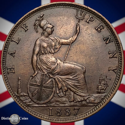 Great Britain 1887 Half Penny 1/2d GB5615