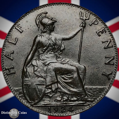 Great Britain 1924 Half Penny 1/2d GB5909