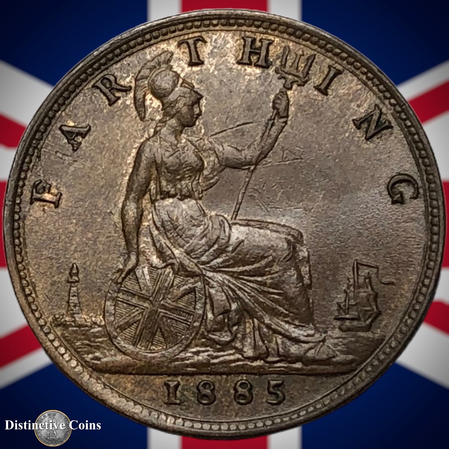 Great Britain 1885 Farthing 1/4d GB4166