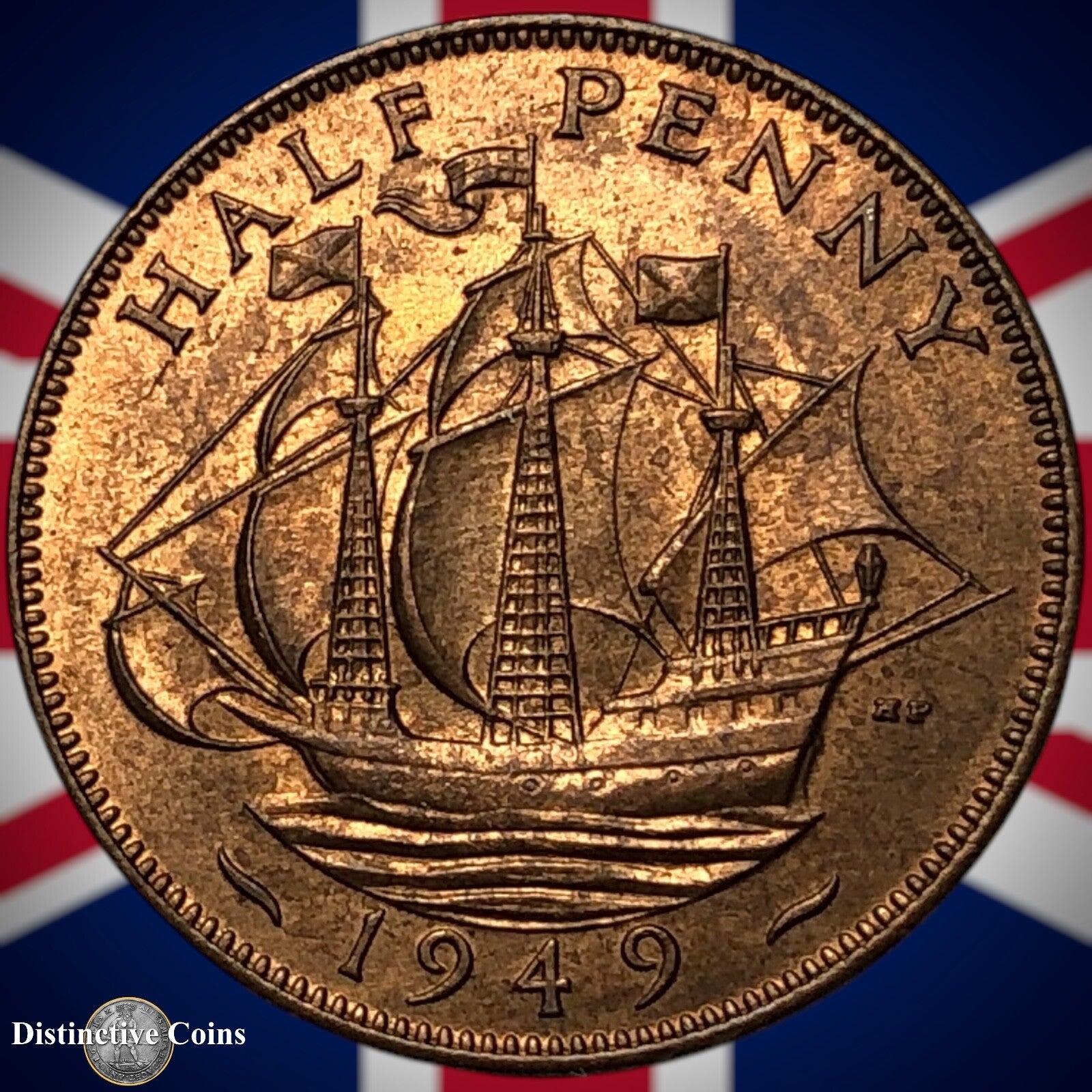 Great Britain 1949 Half Penny 1/2d GB6062