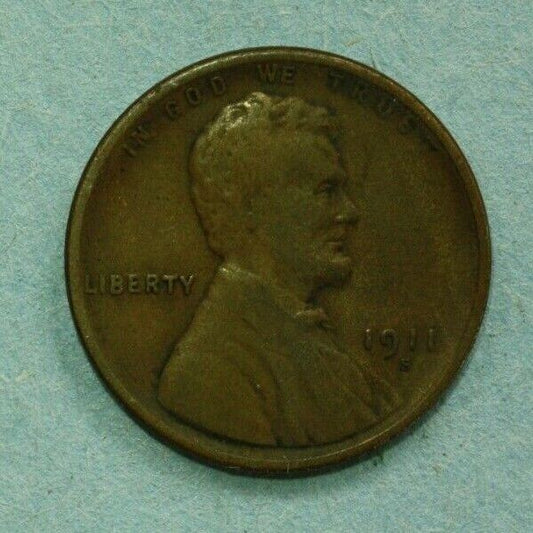 1911 S Lincoln Penny Cent United States U030