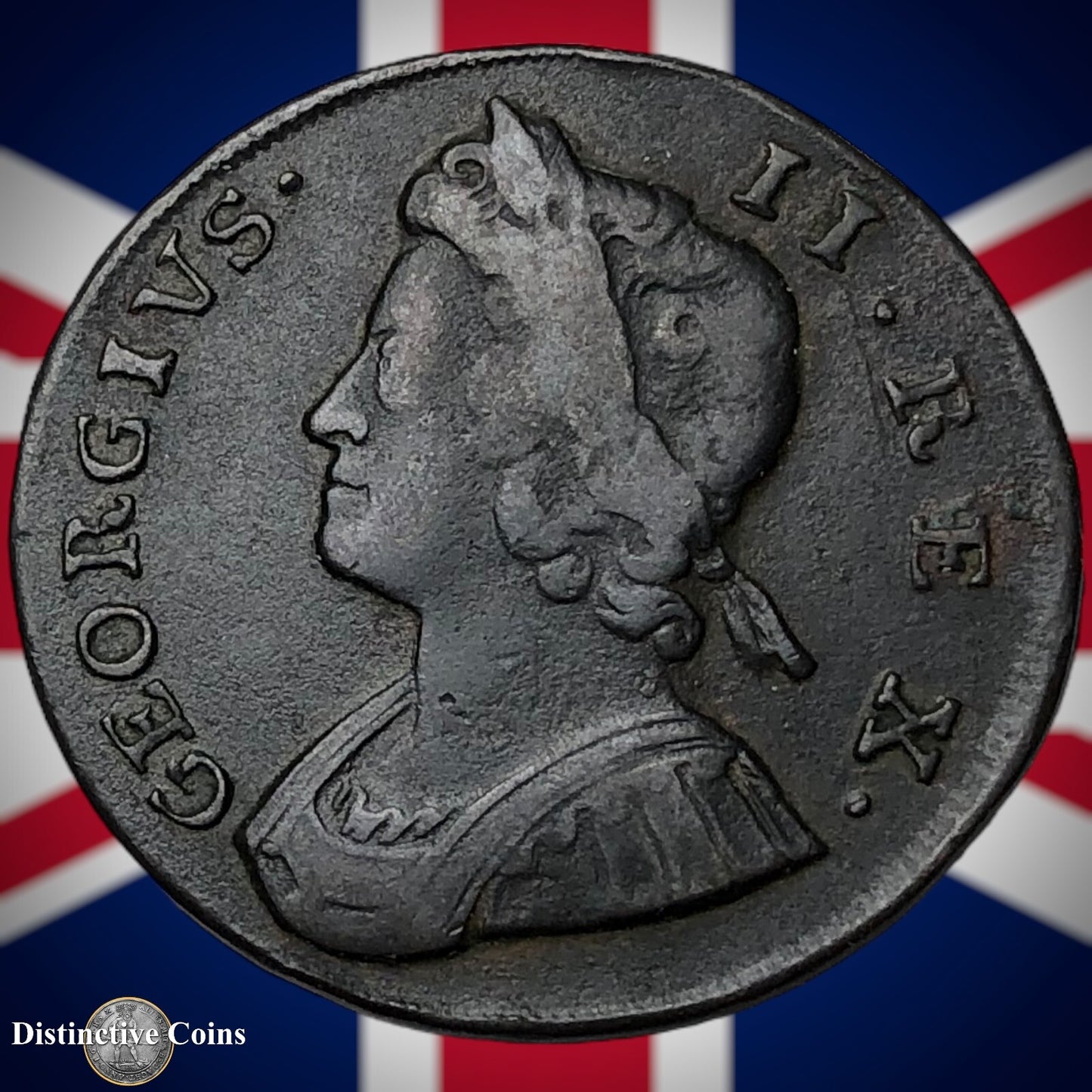 Great Britain 1737 Half Penny 1/2d GB5065