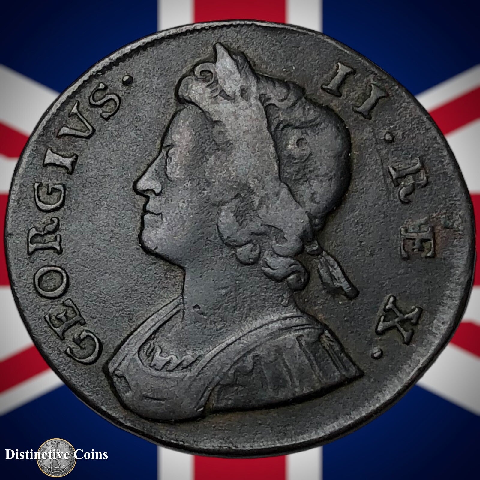 Great Britain 1737 Half Penny 1/2d GB5065