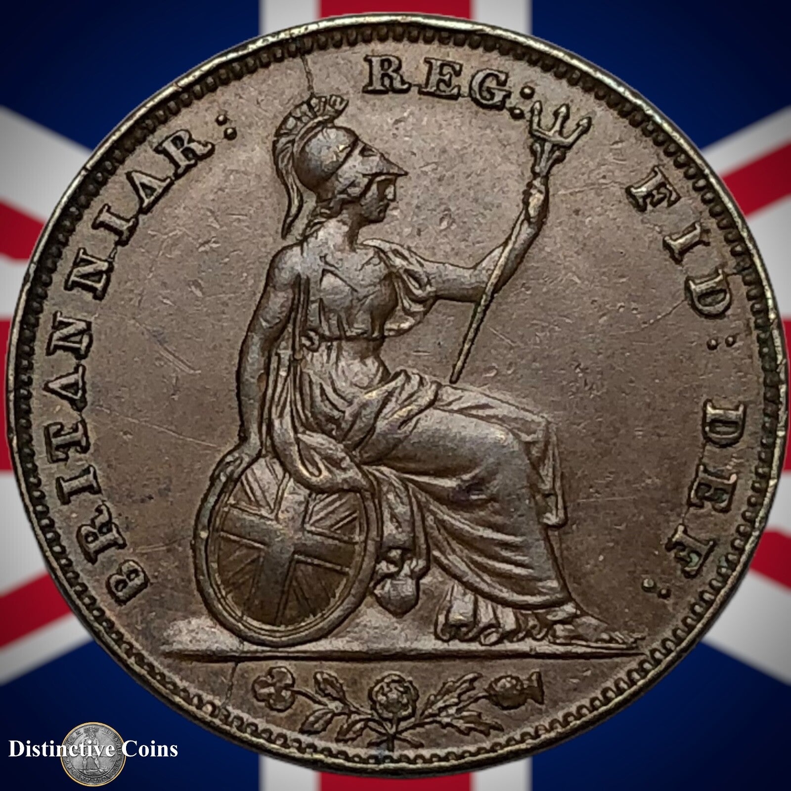 Great Britain 1847 Farthing 1/4d GB3424