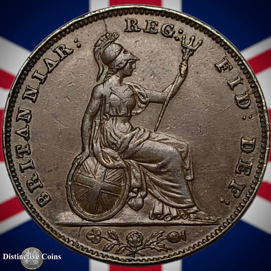 Great Britain 1847 Farthing 1/4d GB3424