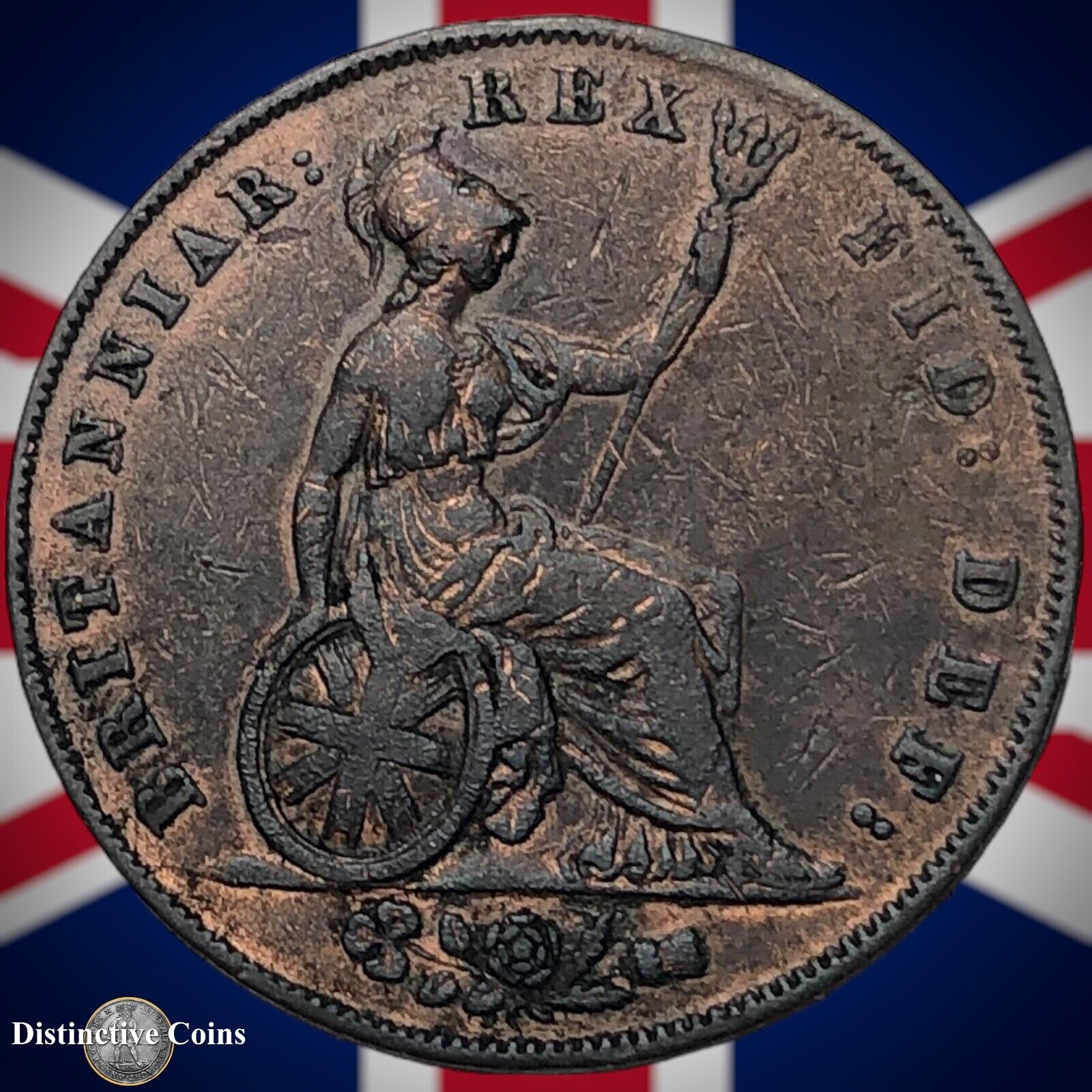 Great Britain 1827 Half Penny 1/2d GB5212