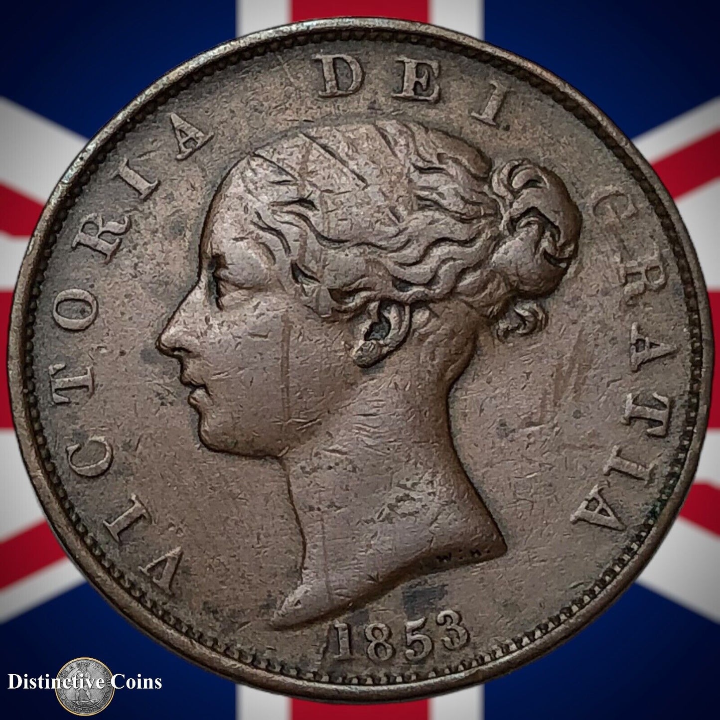 Great Britain 1853 Half Penny 1/2d GB5251