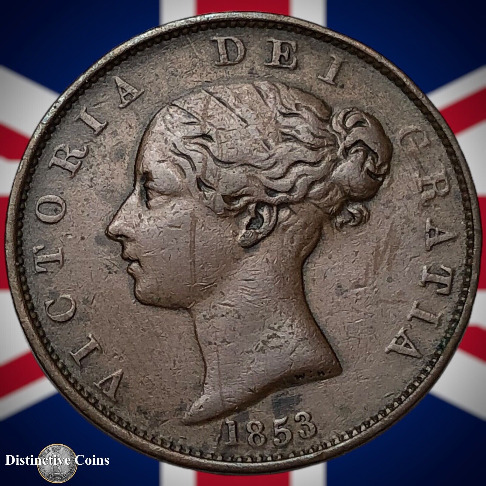 Great Britain 1853 Half Penny 1/2d GB5251