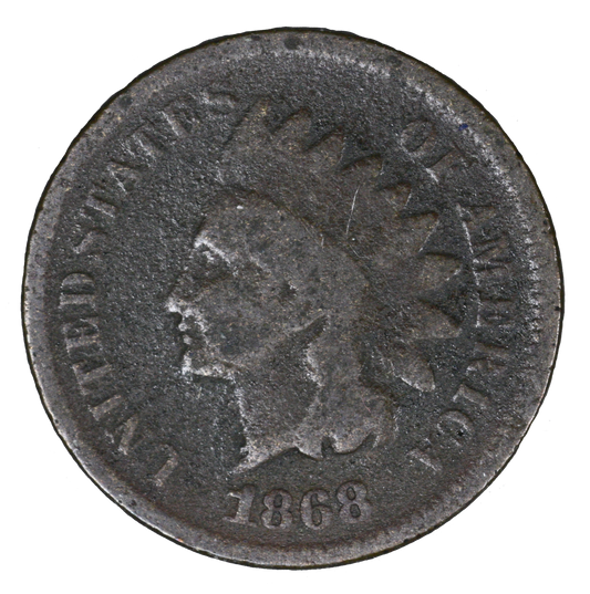 US 1868 Indian Head Penny  A3389