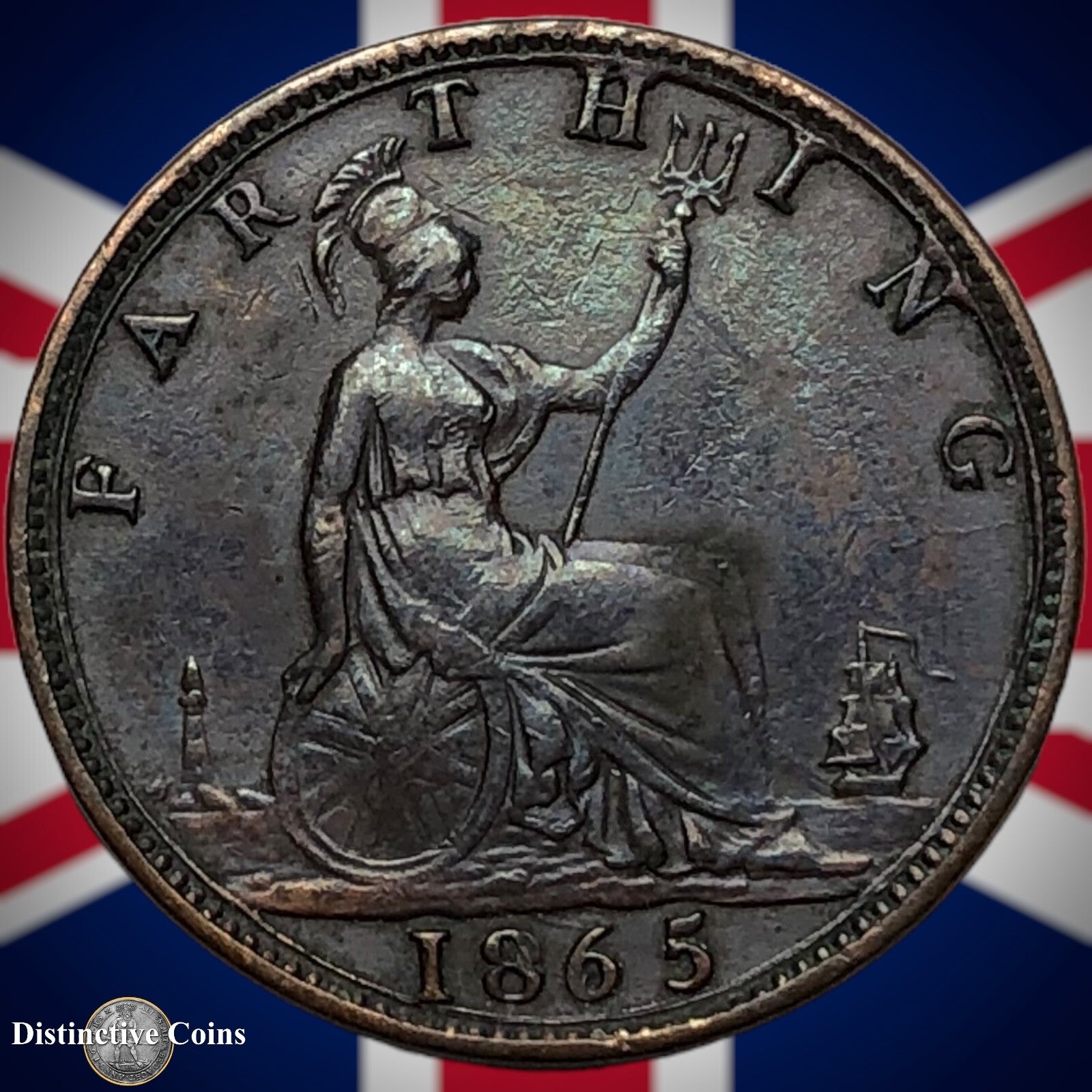 Great Britain 1865 Farthing 1/4d GB3535