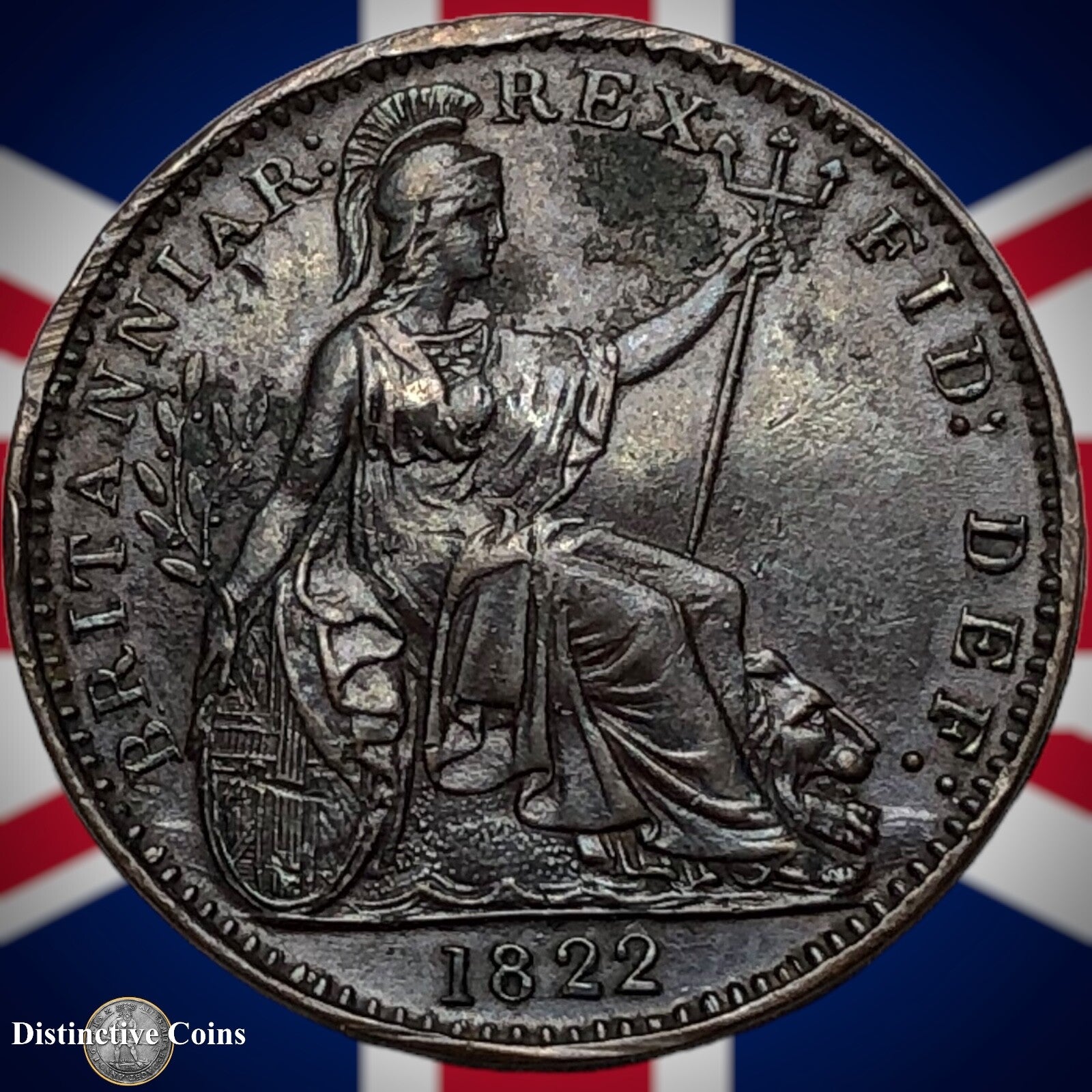 Great Britain 1822 Farthing 1/4d GB3259