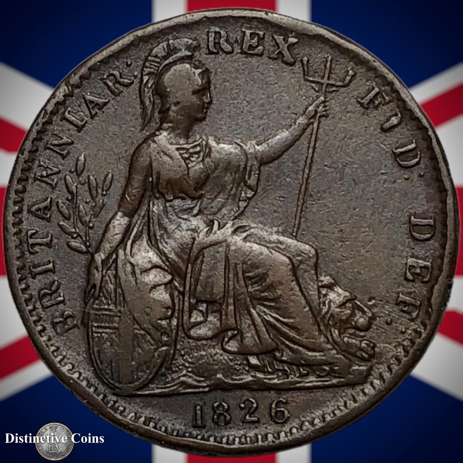 Great Britain 1826 Farthing 1/4d GB3314