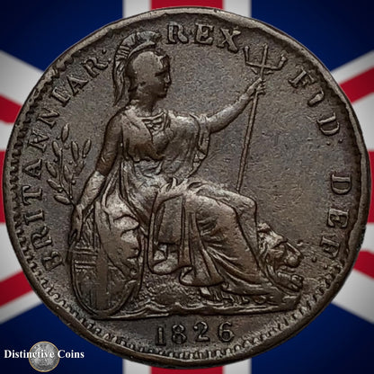 Great Britain 1826 Farthing 1/4d GB3314