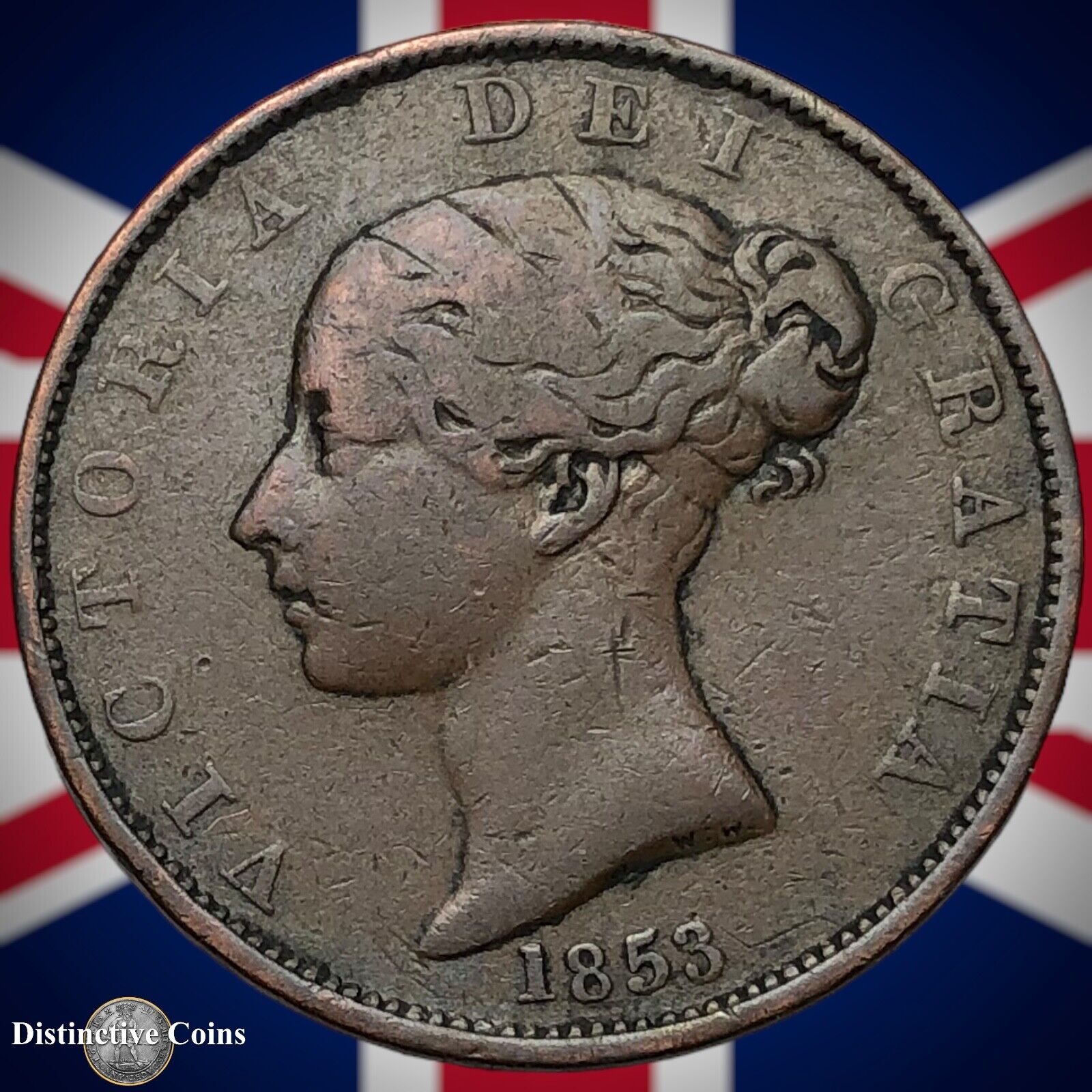 Great Britain 1853 Half Penny 1/2d GB5241