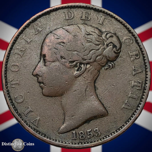 Great Britain 1853 Half Penny 1/2d GB5241