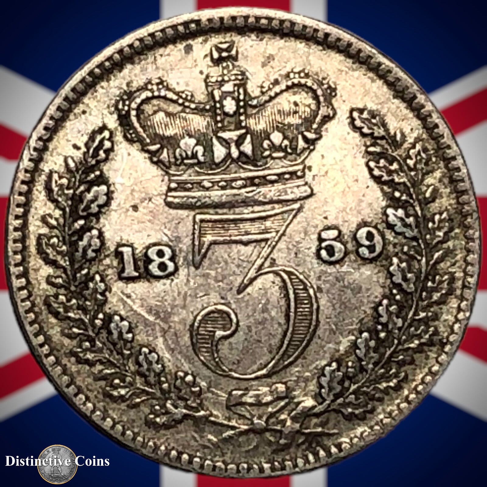 Great Britain 1859 Three Pence GB1825