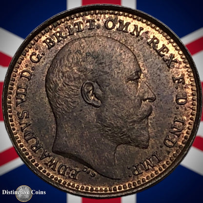 Great Britain 1902 Third Farthing 1/3 Penny GB3037