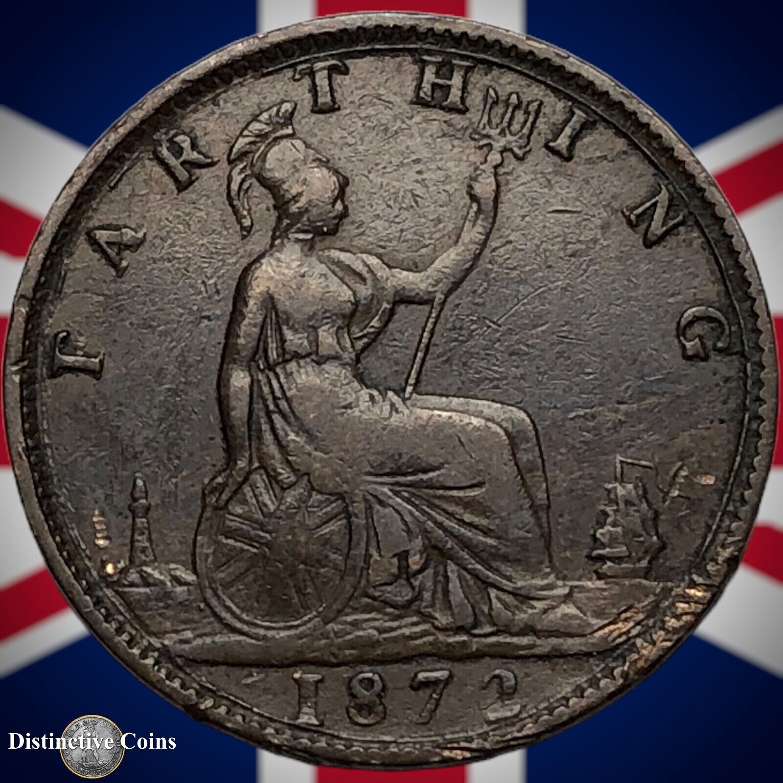 Great Britain 1872 Farthing 1/4d GB3658