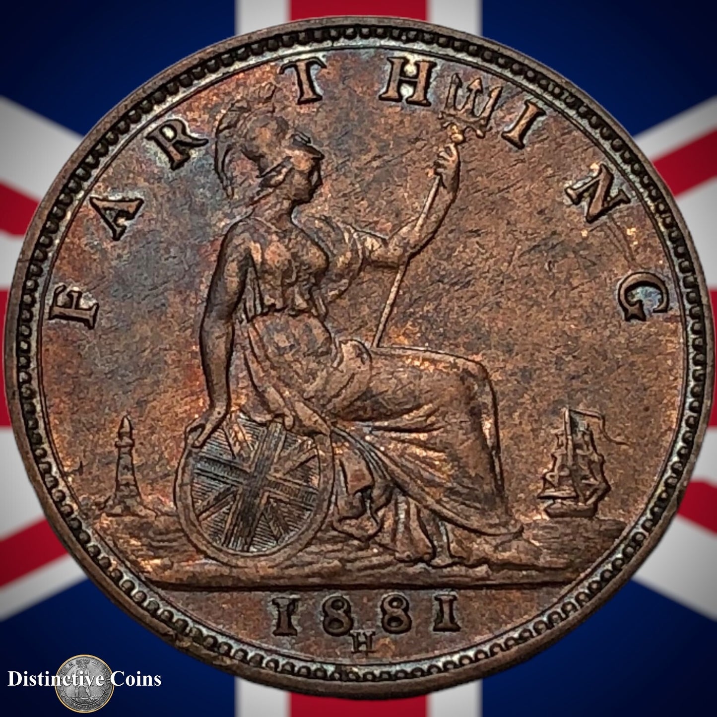 Great Britain 1881 H Farthing 1/4d GB4013