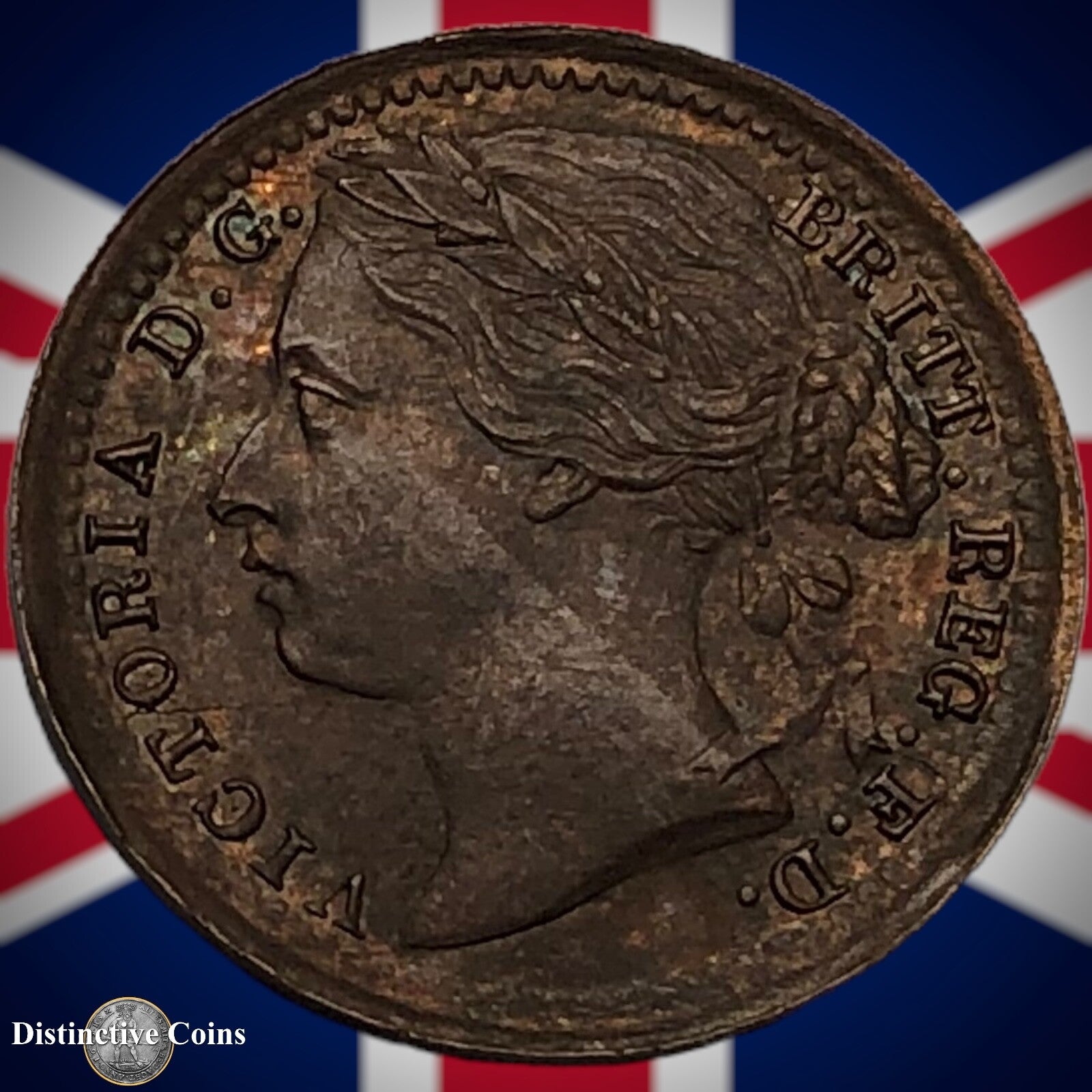 Great Britain 1885 Third Farthing 1/3 Penny GB3033