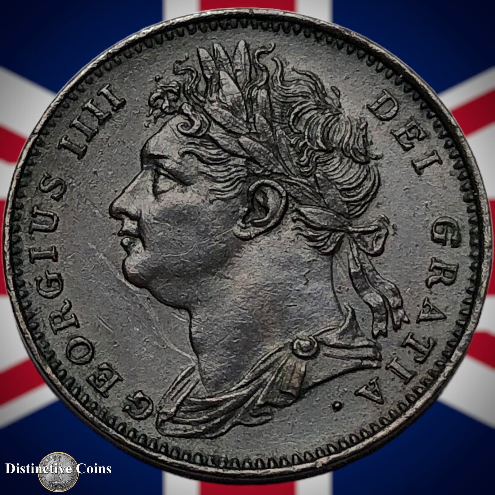 Great Britain 1821 Farthing 1/4d GB3236